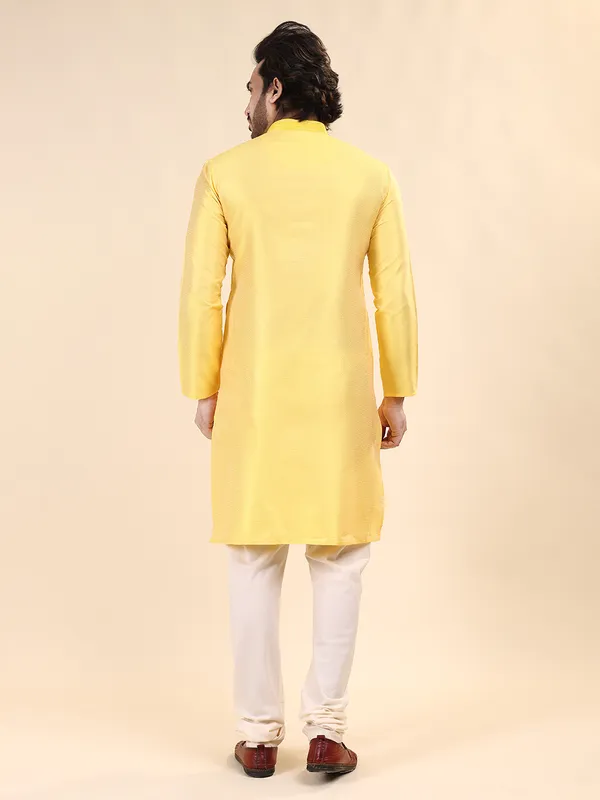 Mens_Cotton_Rayon_Self_Design_with_Printex_Kurta