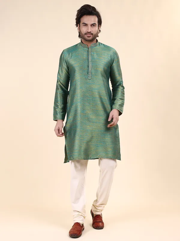 Mens_Art_Silk_Self_Design_with_Printex_Kurta
