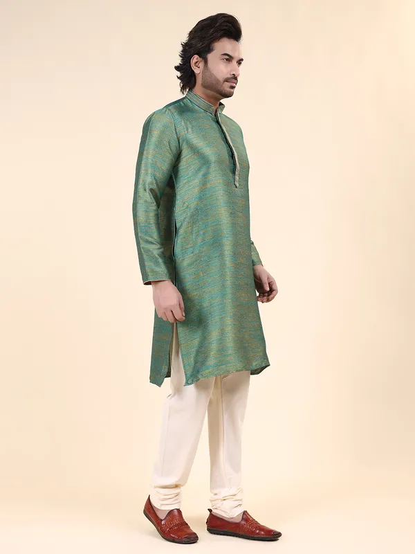 Mens_Art_Silk_Self_Design_with_Printex_Kurta