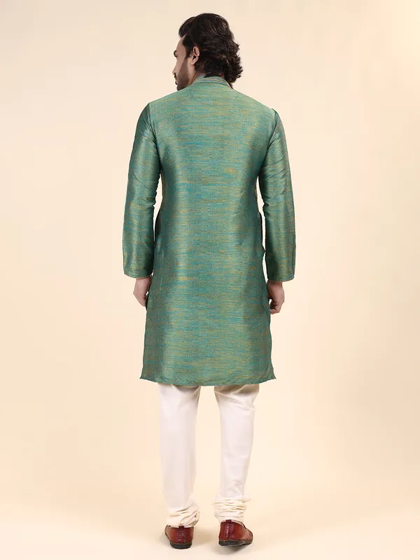 Mens_Art_Silk_Self_Design_with_Printex_Kurta