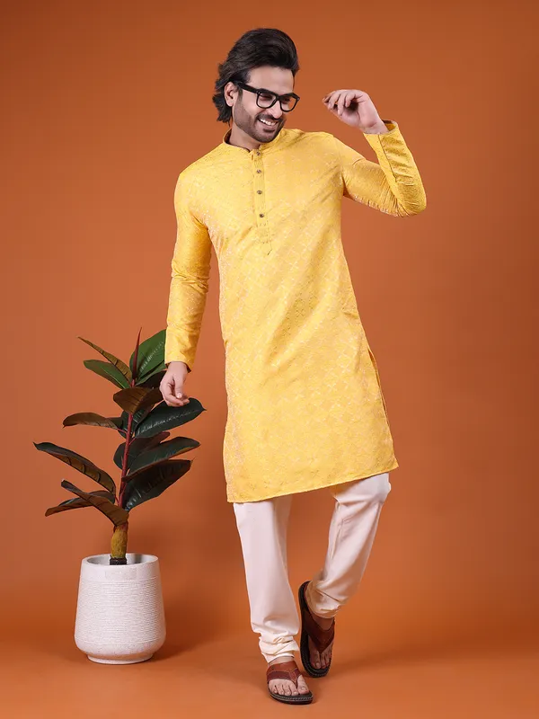 Mens_Cotton_Silk_Resham_Embroidery_With_Hand_Work__Kurta