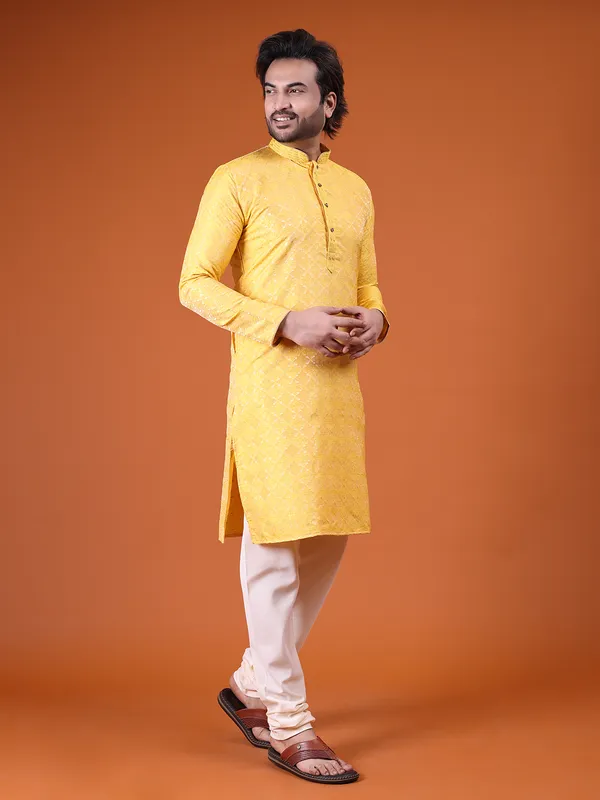Mens_Cotton_Silk_Resham_Embroidery_With_Hand_Work__Kurta