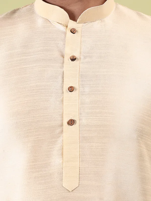 Mens_Silk_Blend_Plain_Kurta