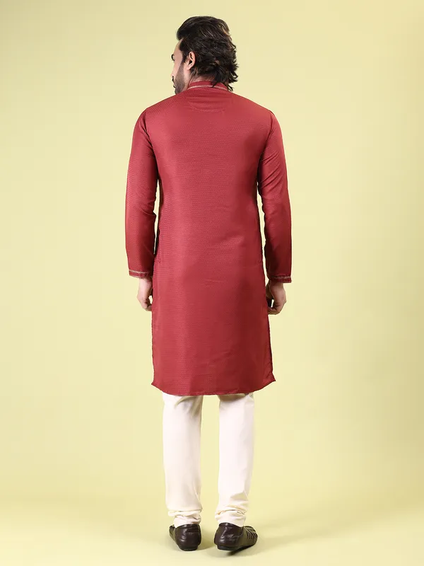 Mens_Cotton_Rayon_Self_Design_with_Printex_Kurta