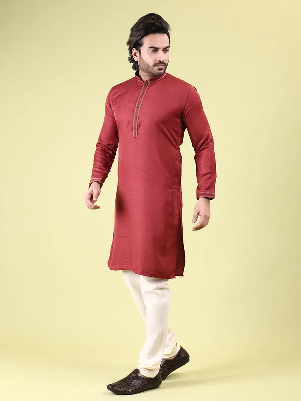 Mens_Cotton_Rayon_Self_Design_with_Printex_Kurta