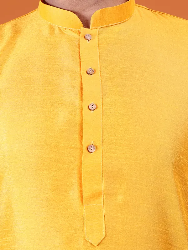 Mens_Silk_Blend_Plain_Kurta