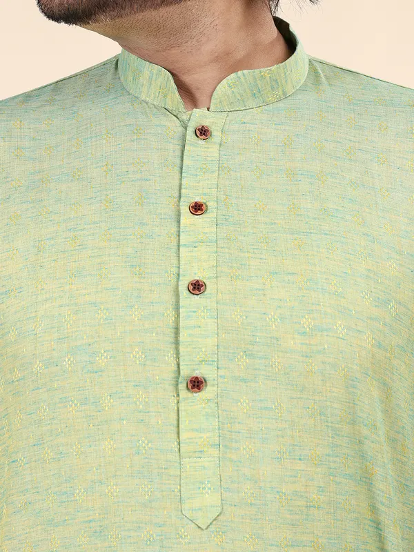Mens_Cotton_Dobby_Woven_Design_Kurta
