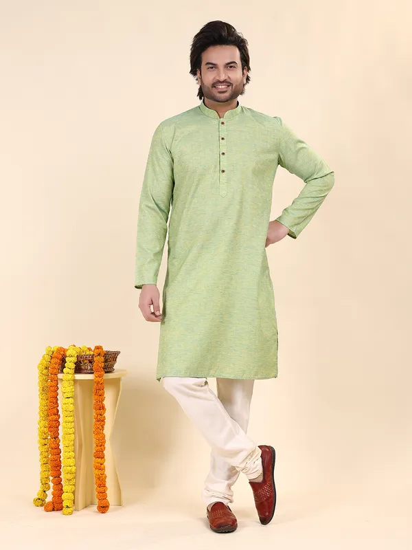 Mens_Cotton_Dobby_Woven_Design_Kurta