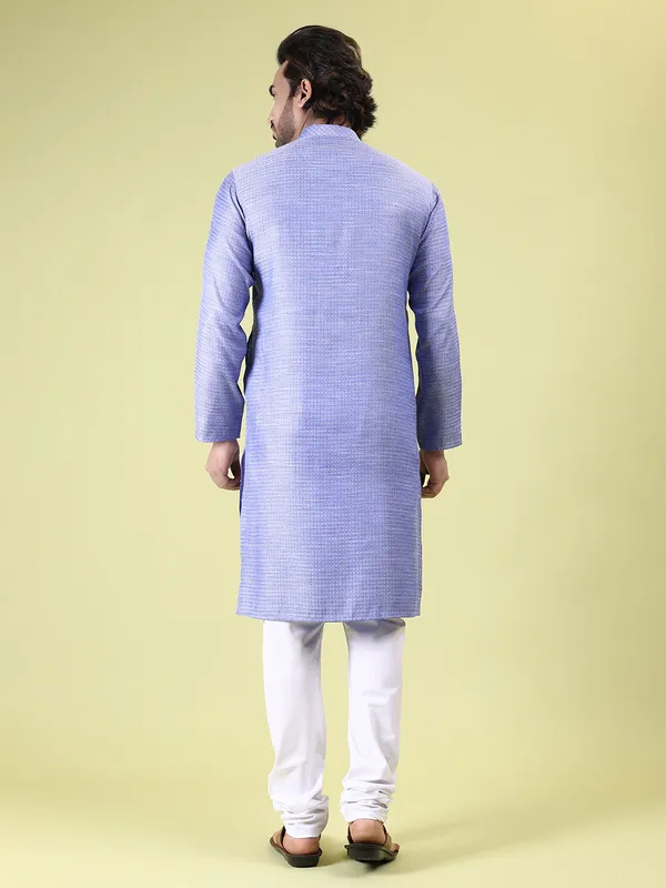 Mens_Cotton_Rayon_Self_Design_Kurta