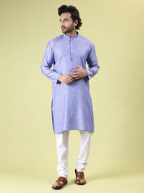 Mens_Cotton_Rayon_Self_Design_Kurta