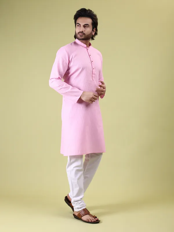 Mens_Cotton_Striped_with_Printex_Kurta