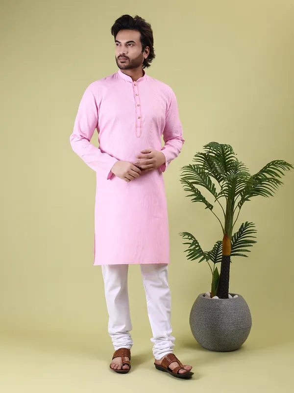 Mens_Cotton_Striped_with_Printex_Kurta