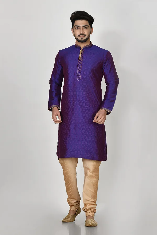 Purple_Silk_Fabric_Resham_Embroidery_Kurta_Pajama_Set