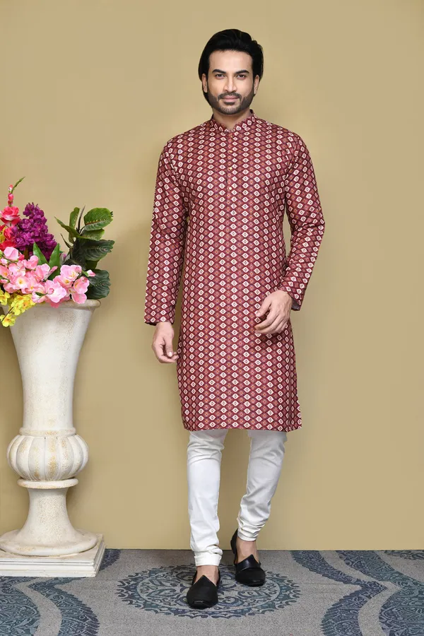 Multicolour_Cotton_Fabric_Printed_Kurta_Pajama_Set
