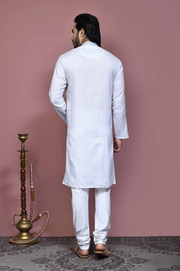 Blue_Cotton_Fabric_Printed_Kurta_Pajama_Set