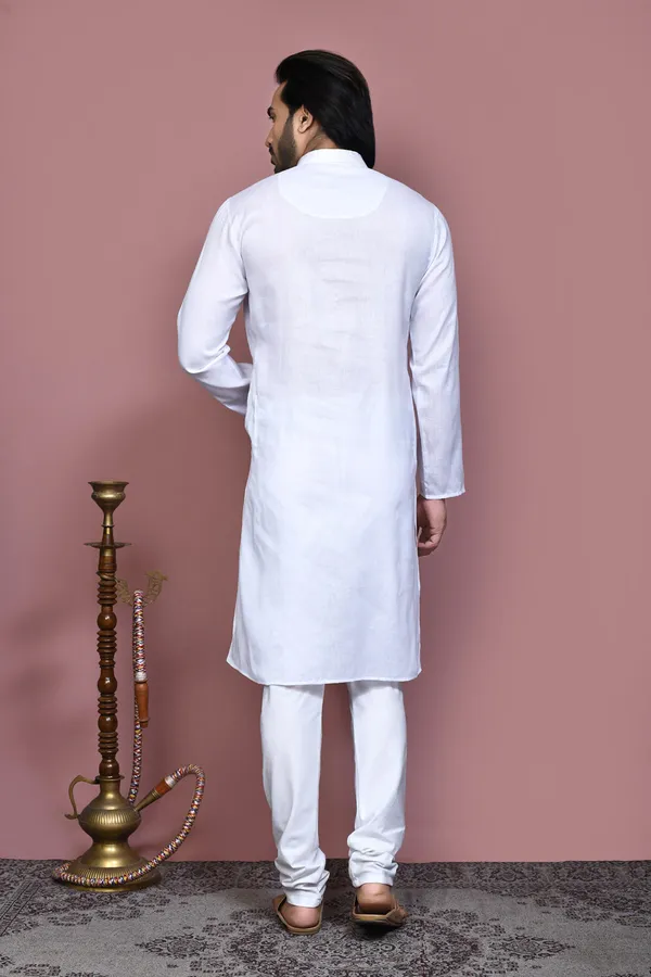 White_Cotton_Fabric_With_Embroidered_Kurta_Pajama