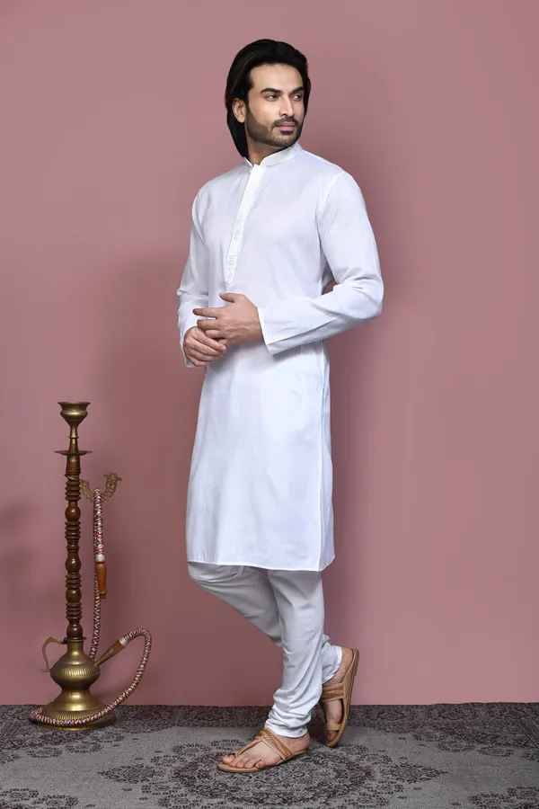 White_Cotton_Fabric_With_Embroidered_Kurta_Pajama