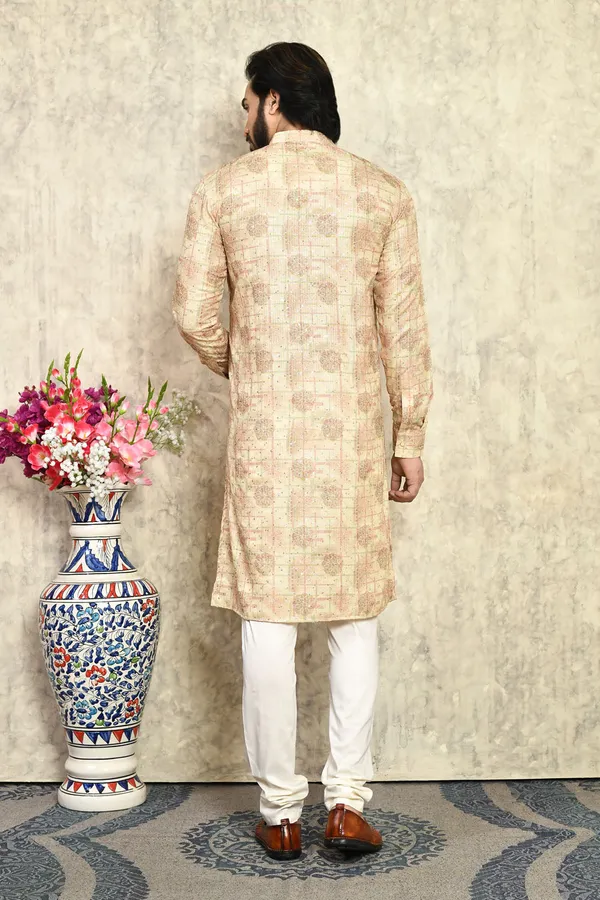 Mustard_Cotton__Fabric_With_Plain_Style_Kurta_Pajama_Set
