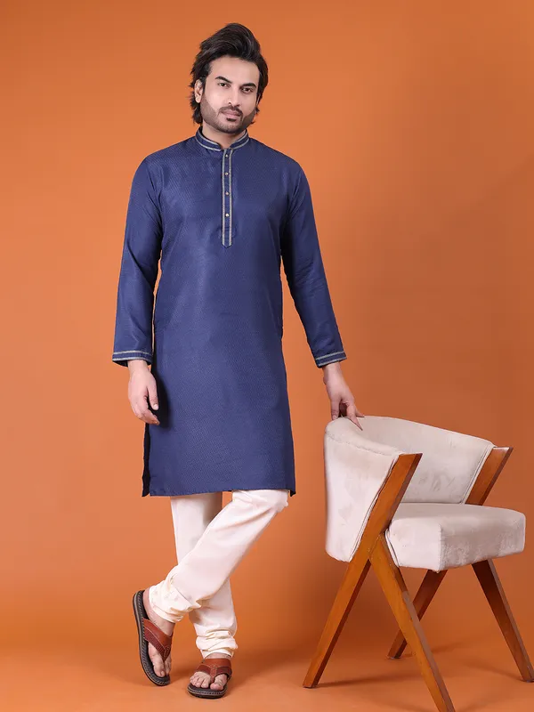 Mens_Cotton_Rayon_Self_Design_with_Printex_Kurta
