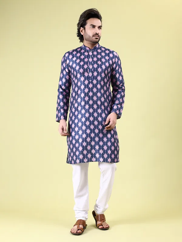 Mens_Art_Silk_Digital_Print_with_sequined_work_Kurta