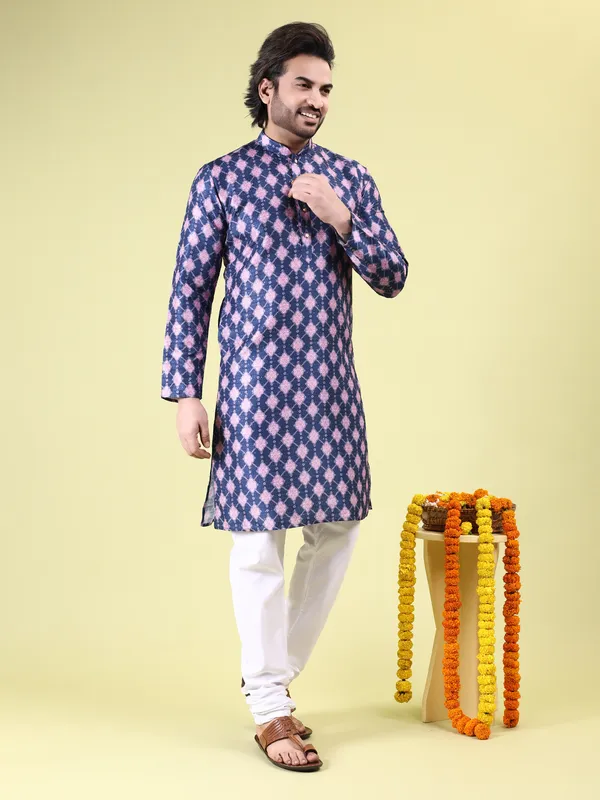 Mens_Art_Silk_Digital_Print_with_sequined_work_Kurta