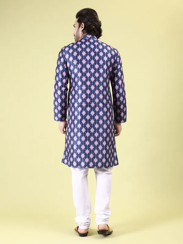 Mens_Art_Silk_Digital_Print_with_sequined_work_Kurta