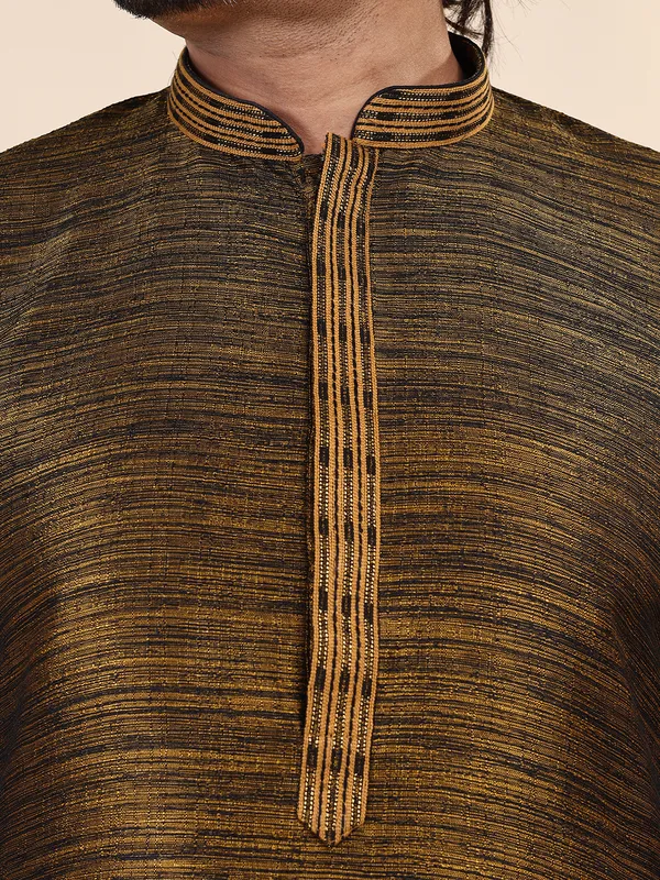 Mens_Art_Silk_Self_Design_with_Printex_Kurta