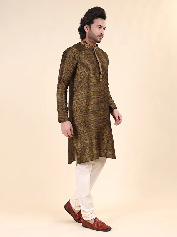 Mens_Art_Silk_Self_Design_with_Printex_Kurta