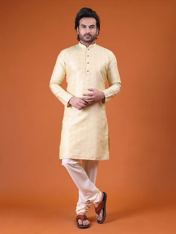 Mens_Cotton_Silk_Resham_Embroidery_With_Hand_Work__Kurta