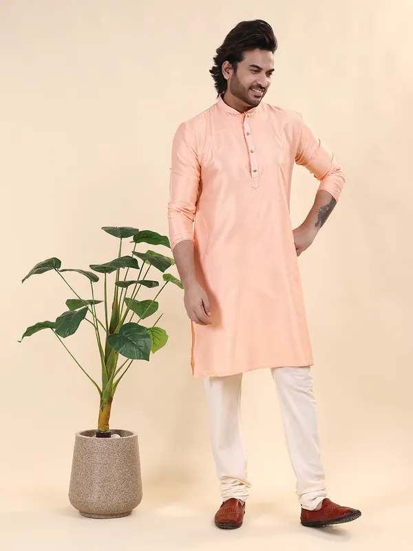 Mens_Cotton_Rayon_Self_Design_with_Printex_Kurta