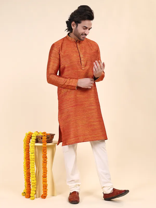 Mens_Art_Silk_Self_Design_with_Printex_Kurta