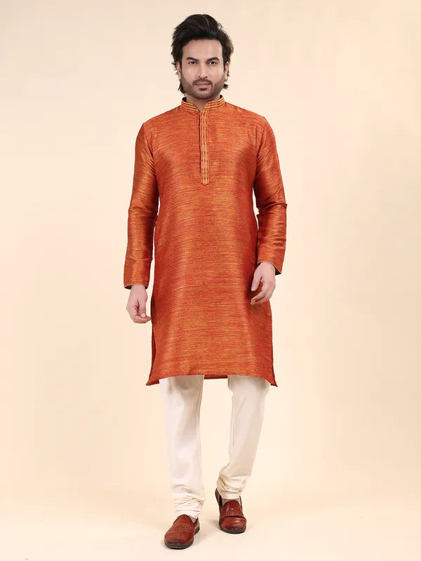 Mens_Art_Silk_Self_Design_with_Printex_Kurta