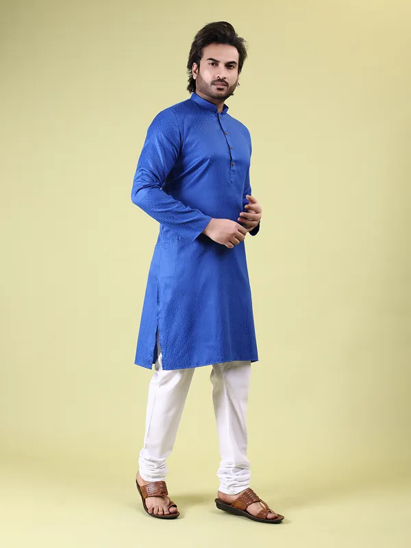 Mens_Cotton_Rayon_Self_Design_Kurta
