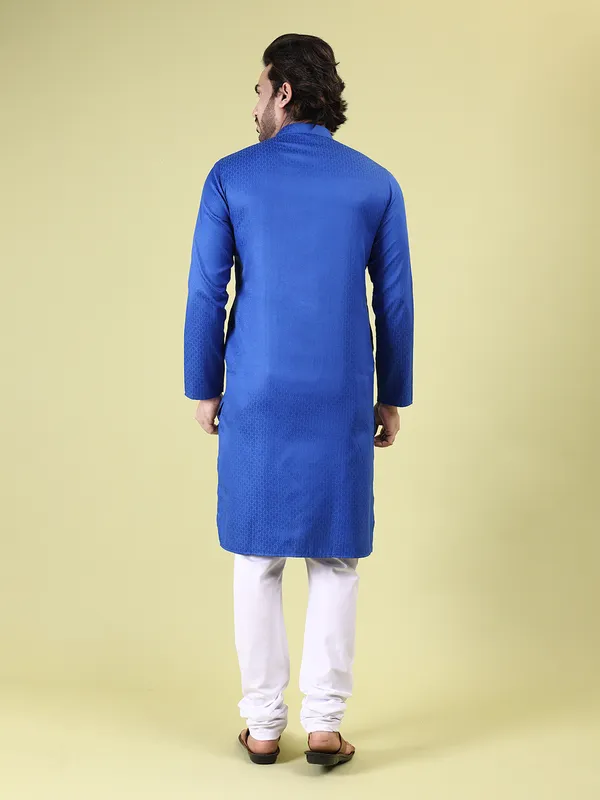 Mens_Cotton_Rayon_Self_Design_Kurta