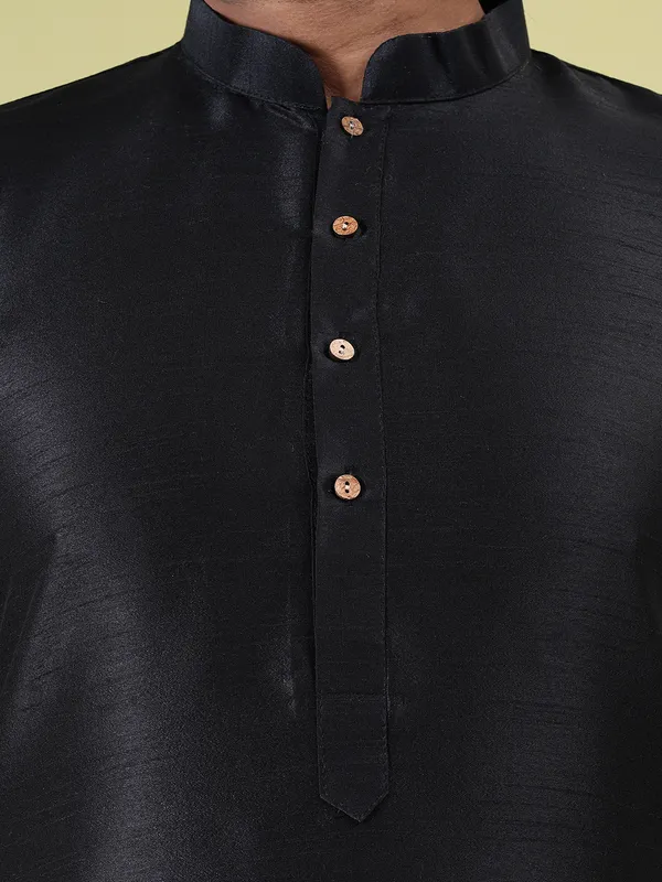 Mens_Silk_Blend_Plain_Kurta