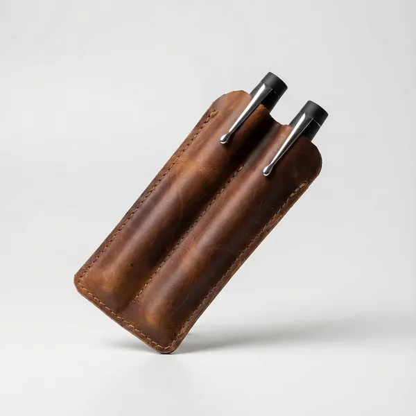 Fountain_Pen_Leather_Dual_Pen_Case_Brown_Genuine_Leather_Pen_Holder_Double_Pen_Pouch_With_Stitching