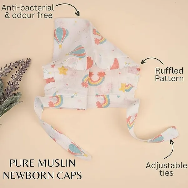 Pack_of_3_Lilac_Bonnet_cap_|_Anti-Bacterial_and_Soft_Materials