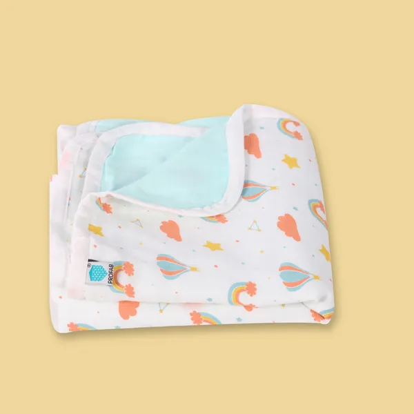 Aqua/Rainbow_Reversible_Blanket