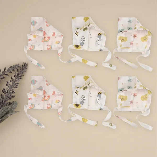 Pack_of_6_Cloud_Beehive_Rainbow_Bonnet_cap_|_Anti-Bacterial_and_Soft_Material
