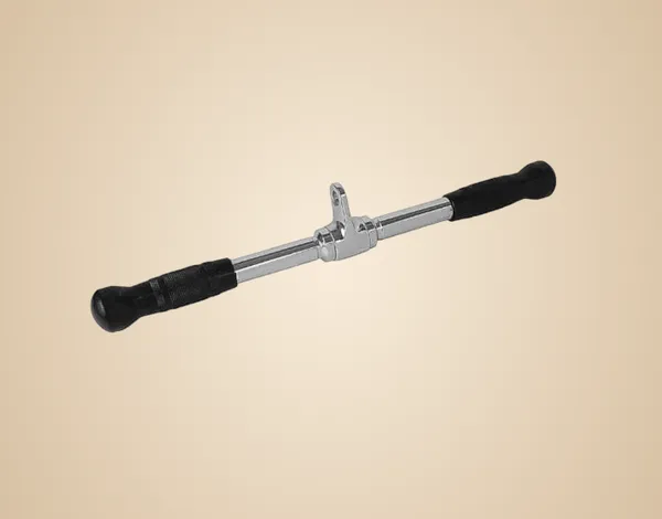 Chrome_Plates_With_Black_Rubber_Grips_Solid_Lat_Bar_(Revolving_Straight_Bar)