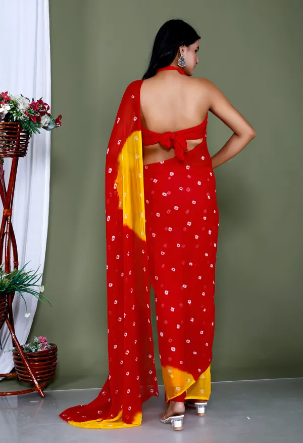 Orange_Pure_Chiffon_Hand_Printed_Saree_|_With_Unstitched_Blouse_Piece