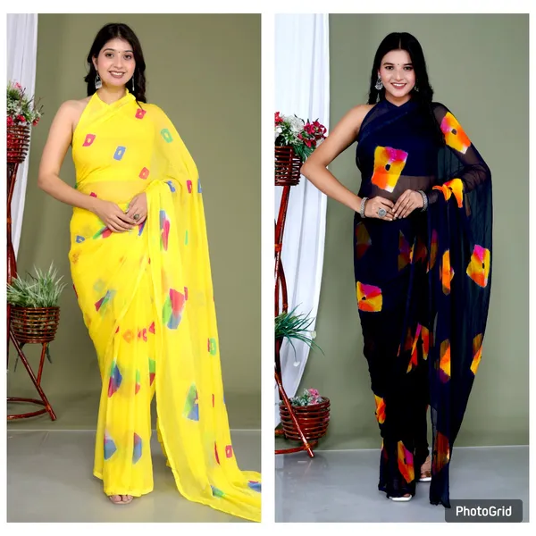 Multicolor_Pure_Chiffon_Hand_Printed_Saree_|_With_Unstitched_Blouse_Piece