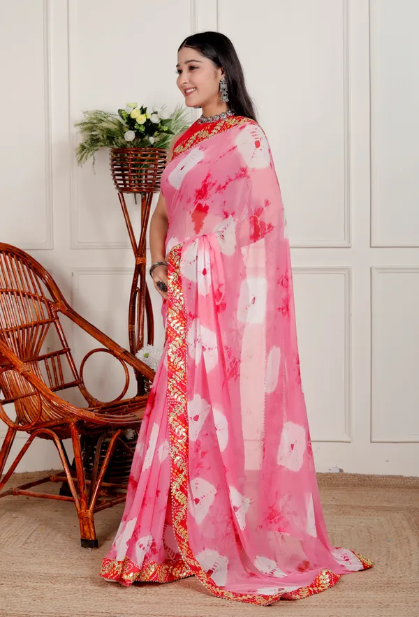 Pink_Pure_Chiffon_Hand_Printed_Saree_|_With_Unstitched_Blouse_Piece