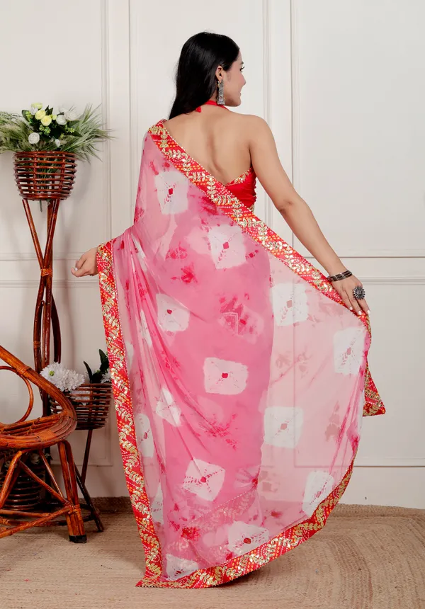 Pink_Pure_Chiffon_Hand_Printed_Saree_|_With_Unstitched_Blouse_Piece
