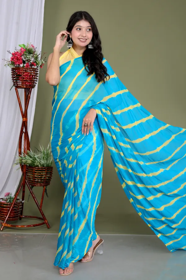Sky_Blue_Pure_Chiffon_Hand_Printed_Saree_|_With_Unstitched_Blouse_Piece