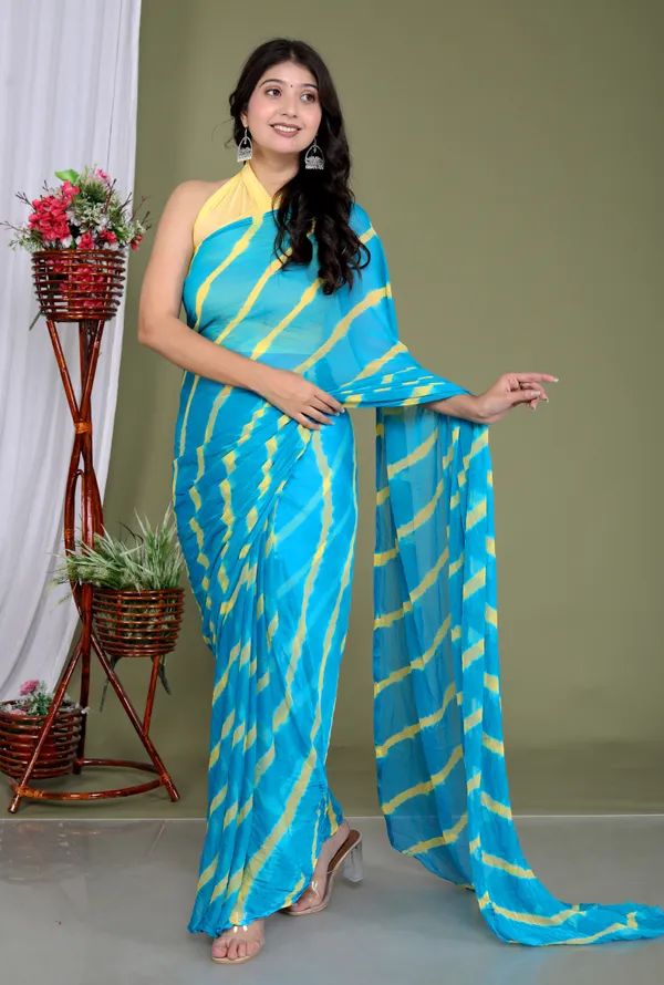 Sky_Blue_Pure_Chiffon_Hand_Printed_Saree_|_With_Unstitched_Blouse_Piece