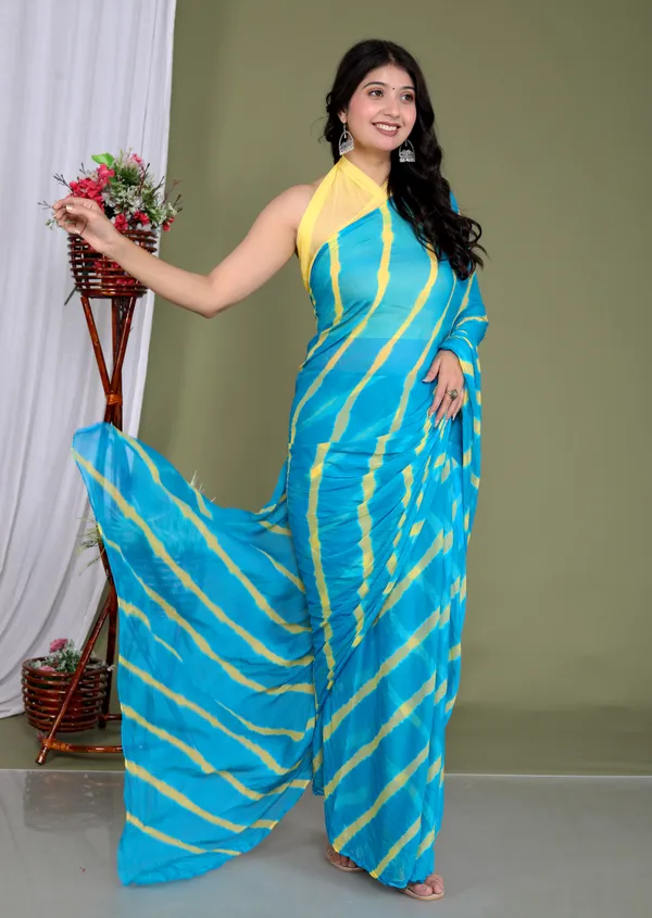 Sky_Blue_Pure_Chiffon_Hand_Printed_Saree_|_With_Unstitched_Blouse_Piece