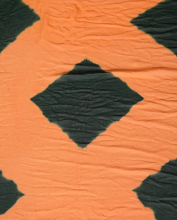 Green_&_Peach_Pure_Chiffon_Leheriya_Bollywood_Saree_|_With_Unstitched_Blouse_Piece