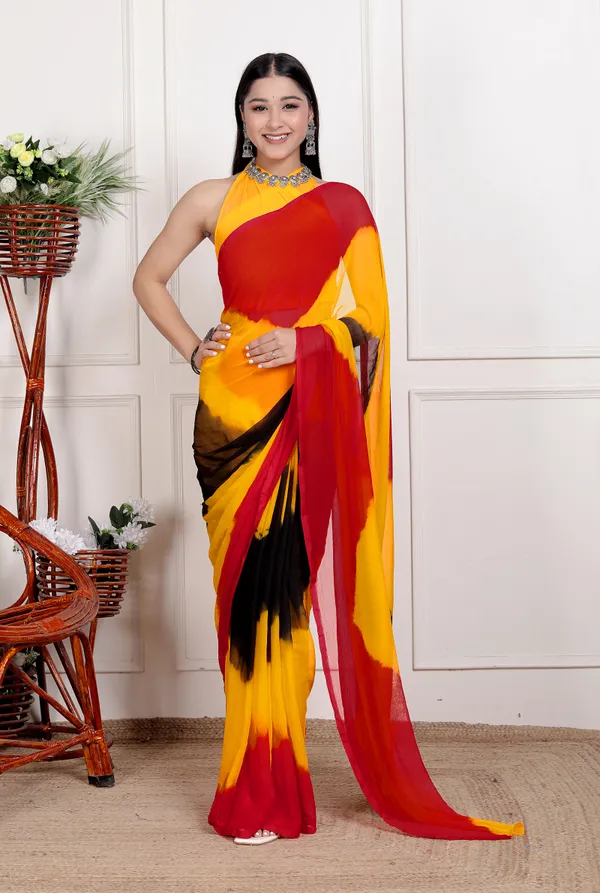 Multicolor_Pure_Chiffon_Hand_Printed_Saree_|_With_Unstitched_Blouse_Piece