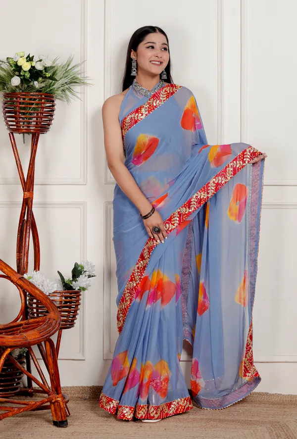 Grey_Pure_Chiffon_Hand_Printed_Saree_|_With_Unstitched_Blouse_Piece
